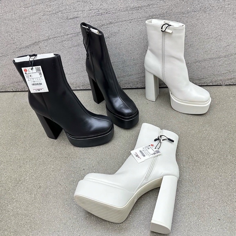 ZR platform ankle boots