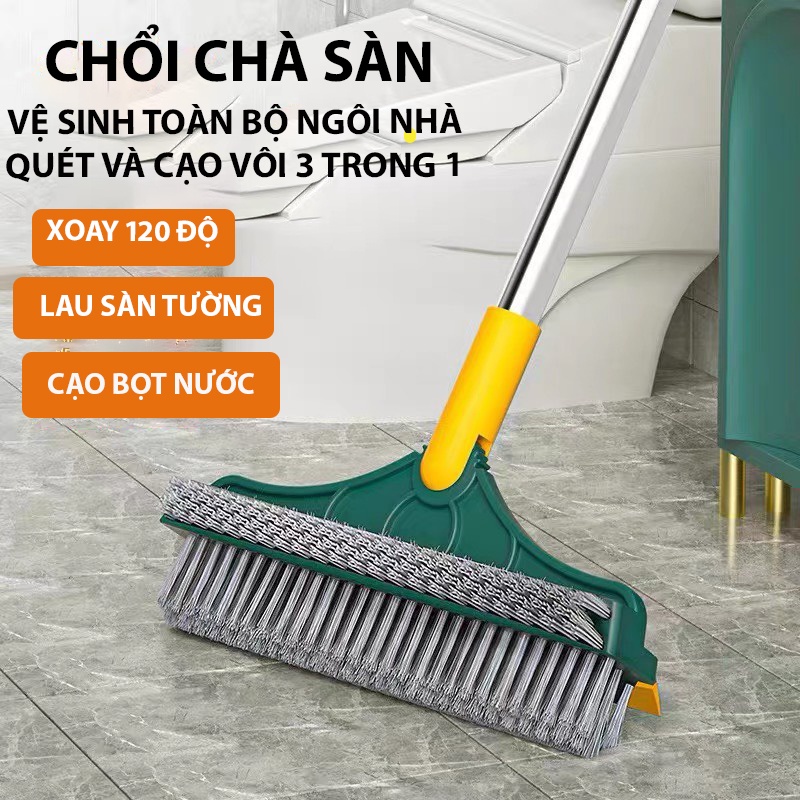 Chổi chà sàn phòng tắm, Cọ Sàn kiến tạo Đầu Cọ thông thái Góc Xoay Siêu Rộng