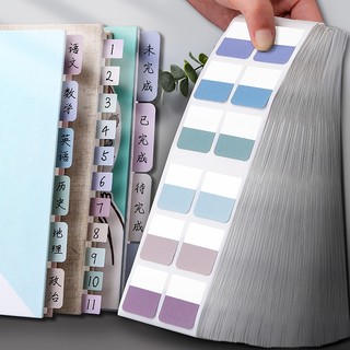Morandi chỉ số dán nhãn dán sau nó ghi chú giấy đánh dấu học sinh sử dụng nhiều màu sắc huỳnh quang dán dấu trang giấy chỉ số nhãn dán