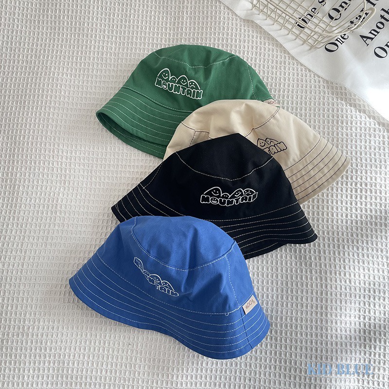 Mũ Tai Bèo Họa Tiết Thêu Phong Cách Unisex Cho Các Bé