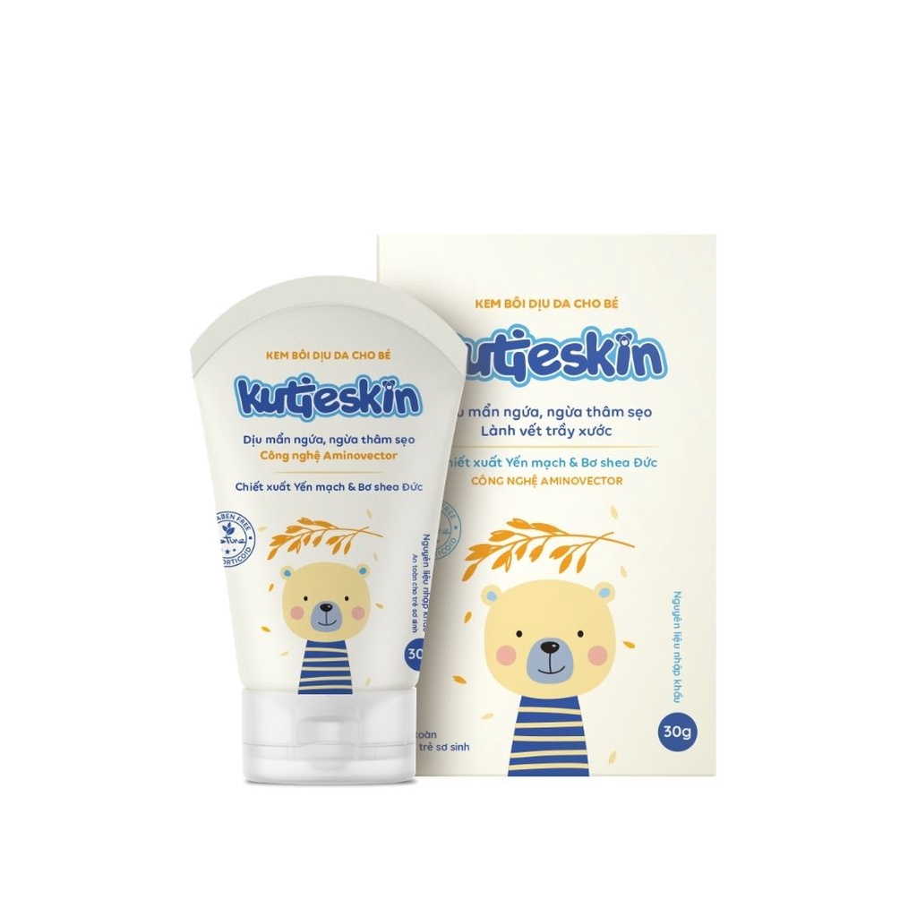 Kutieskin 30gr  - dịu mẩn đỏ, dịu vết ngứa, hăm da, muỗi đốt, côn trùng cắn (Bấm Deal Shock 0đ - để nhận quà)