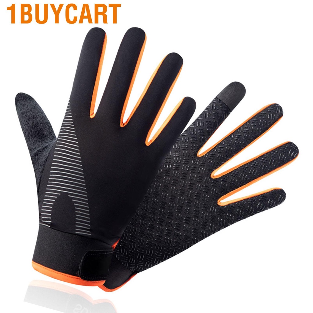 1buycart Riding Gloves Summer Ice Silk Absorbing Sweat UV Protection Outdoor Sports for Mountaineering Cycling