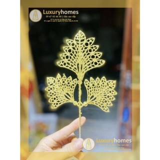 Cành lá Dẻ quạt 3 lá trang trí oản thờ, oản tài lộc vật tư phụ kiện làm Oản, giỏ hoa quà | LU