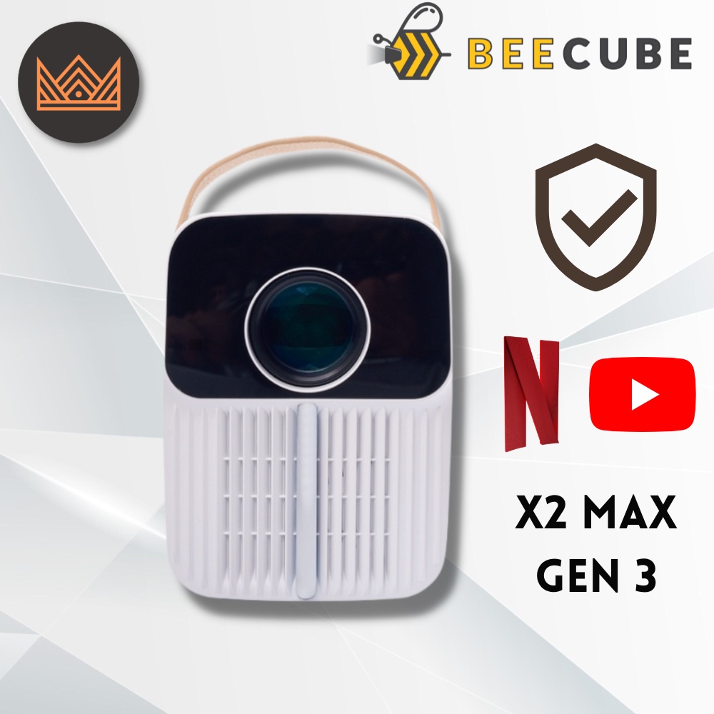 Máy Chiếu Mini BEECUBE X2 MAX - FullHD 1080p - Bảo hành 12 tháng - Hệ điều hành Android 6.0 - Wifi 5GHZ