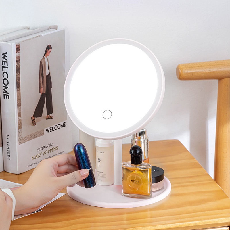 Gương trang điểm KAIMEIDI có đèn LED cảm ứng tiện lợi chất lượng