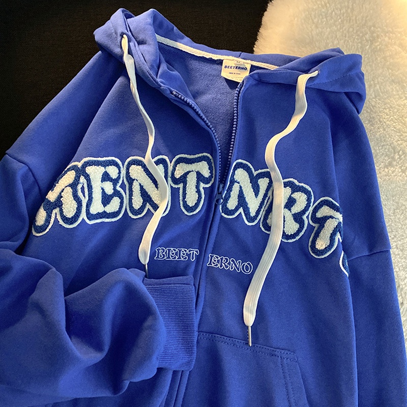 NRVP Áo khoác hoodie tay dài kiểu dáng thể thao cho nữ