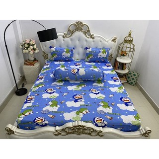 Bộ ga mền thun hàn quốc 5 món( 1 drap+ 2 vỏ gối nằm+ 1 vỏ gối ôm+ 1 mền)