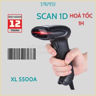 Máy quét mã vạch cầm tay XL6500A - Súng scan mã Barcode 1D dùng trong Cửa hàng, Siêu thị