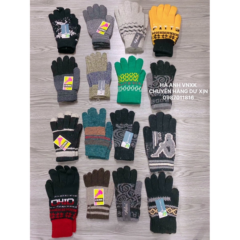 Set 2 - Găng tay len nam - nữ giữ ấm mùa đông - HAANH VNXK