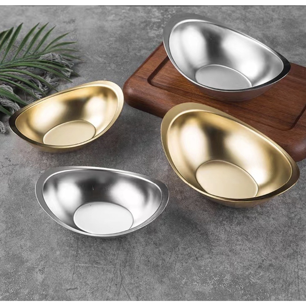 BÁT INOX MẠC MÀU VÀNG SANG TRỌNG , ĐEM LẠI TÀI LỘC MAY MẮN