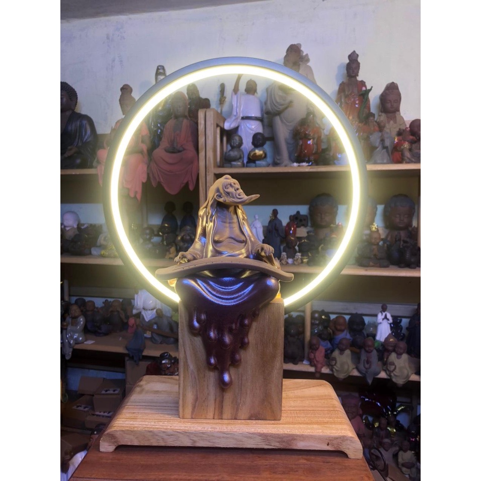 Kệ đèn đặt tượng mẫu mới với thiết kế độc đáo mang tính thẩm mỹ cao- kệ đèn decor tượng phật