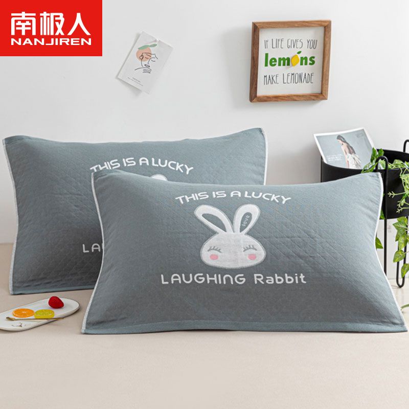 Vỏ Bọc Ghế Sofa / Khăn Tay Vịn Họa Tiết Dễ Thương☑✚Một Cặp Gối Cotton Nguyên Chất Dày Dặn Phù Hợp Bốn Mùa Cho Học Sinh / Người Lớn