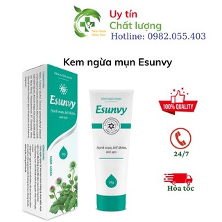 Kem bôi ngừa sẹo Esunvy 15g - Giúp mờ sẹo - Sáng da - Tinfoscar - từ thảo dược - Chính Hãng