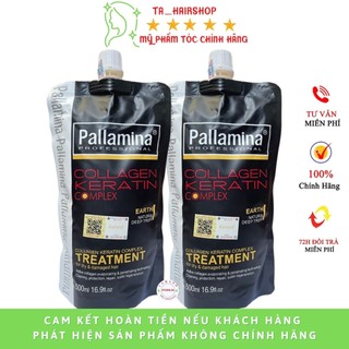 Kem ủ tóc collagen ủ tóc dầu ủ tóc hấp phục hồi tóc COLAGEN  PALLAMINA túi 500ml hàng chính hãng