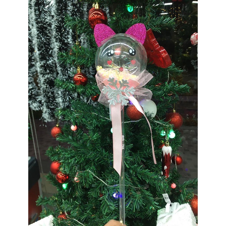 Gậy đồ chơi noel phát sáng, gậy giáng sinh cute cho bé