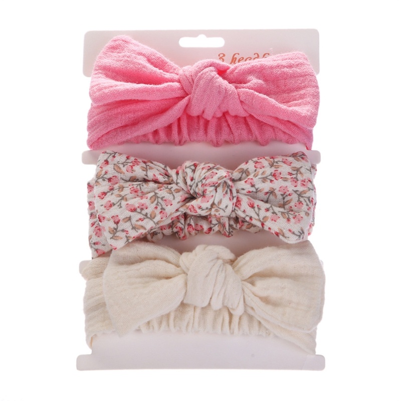 Set 3 Băng Đô Nơ Xinh Xắn Dành Cho Bé Gái