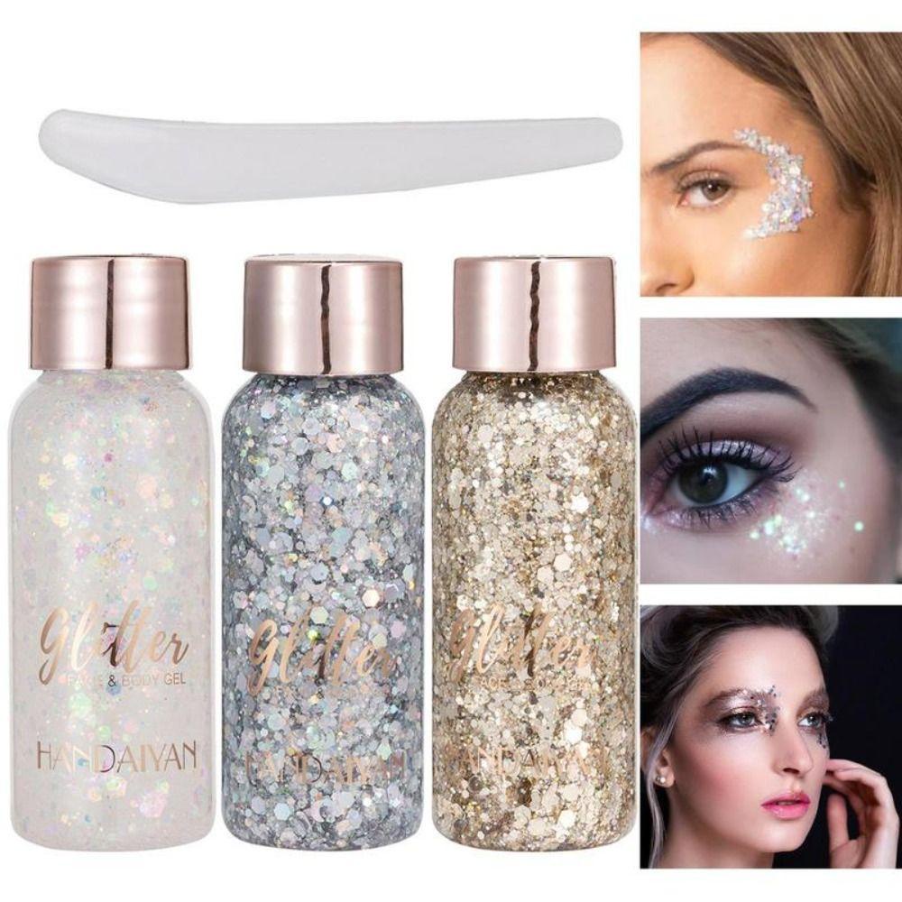 MOCHO Phấn Mắt Dạng Lỏng Màu Nhũ Kim Tuyến Lấp Lánh Trang Điểm Dự Tiệc DIY