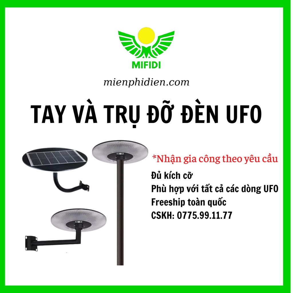 Phụ Kiện Cho đèn Năng Lượng Mặt Trời; Tay Đỡ, Trụ Đèn UFO chữ L, Trụ Đèn Dành cho đèn đĩa bay UFO các loại