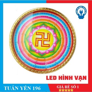 [đèn thờ]BỘ ĐÈN HÀO QUANG LED (Hoa Sen/ chữ Vạn - bàn thờ ông địa, thờ phật