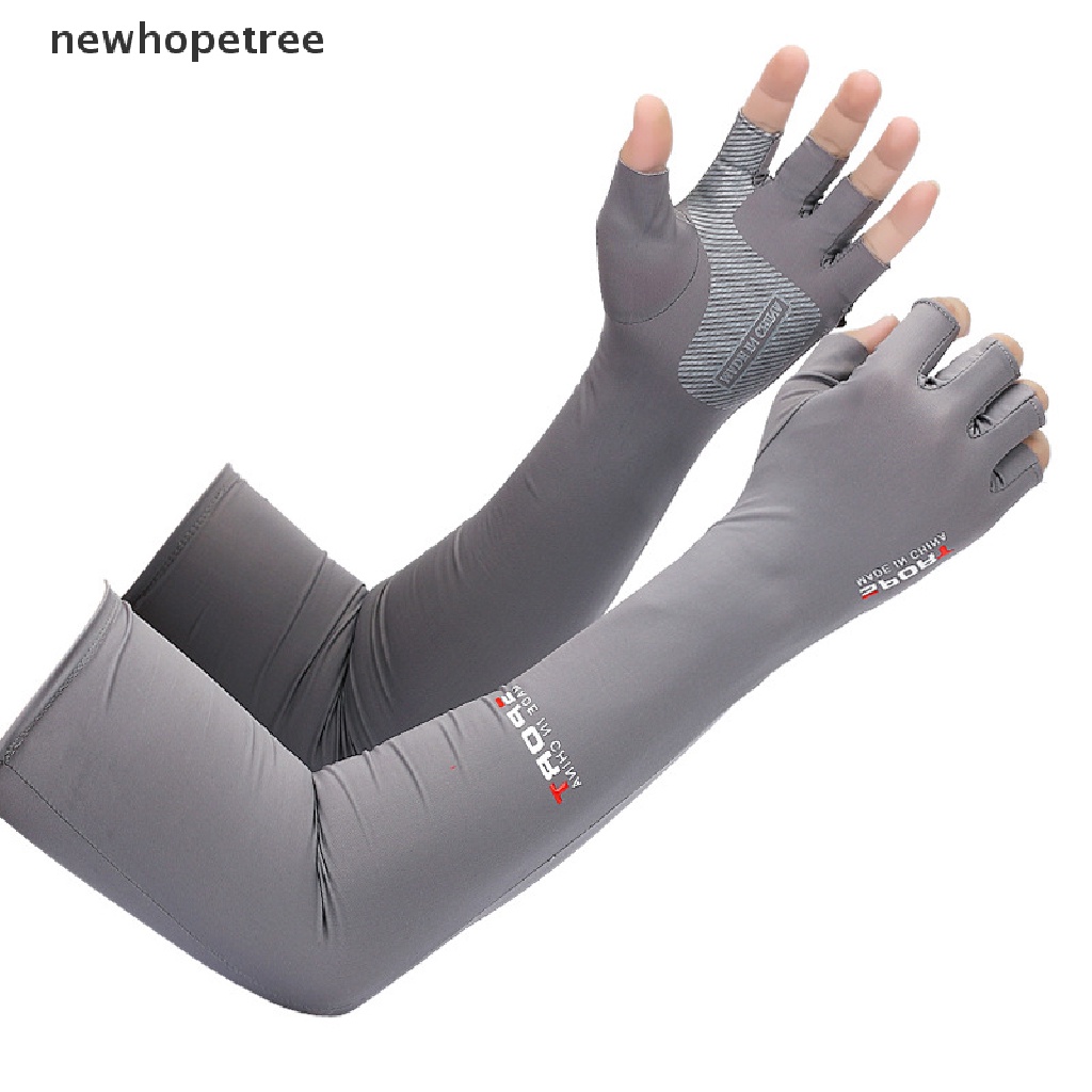 Bộ 2 Găng Cánh Tay Chống Nắng + Tia UV + 5 Ngón Tay Tiện Dụng Khi Chạy Bộ / Đạp Xe / Leo Núi