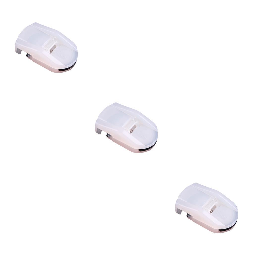 1 / 2 / 3 / 5 Kẹp Uốn Mi Bằng Nhựa 3 Màu Tùy Chọn Cho Người Mới Bắt Đầu Trang Điểm