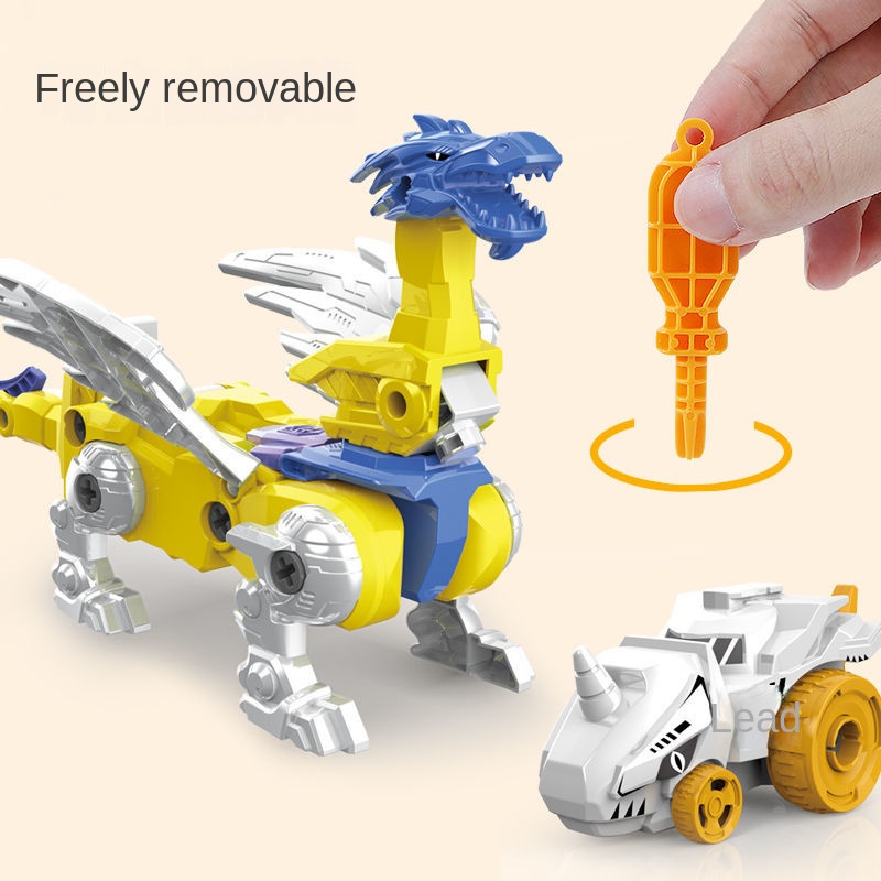 Đồ Chơi Lắp Ráp Khủng Long Biến Hình 2 Trong 1 Cho Bé