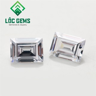 (1x2, 1.5x2, 1.5x2.5, 1.5x3, 1.5x3.5, 2x3, 2x4, 2x5, 2.5x4, 2.5x5, 3x5, 3x6 ) Kim cương nhân tạo Moissanite Baguette USA
