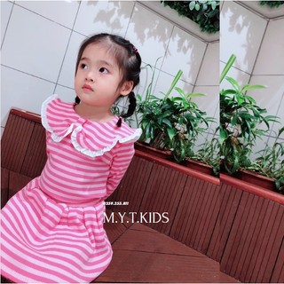 Váy Len Bé Gái Cổ Bèo Mytkids