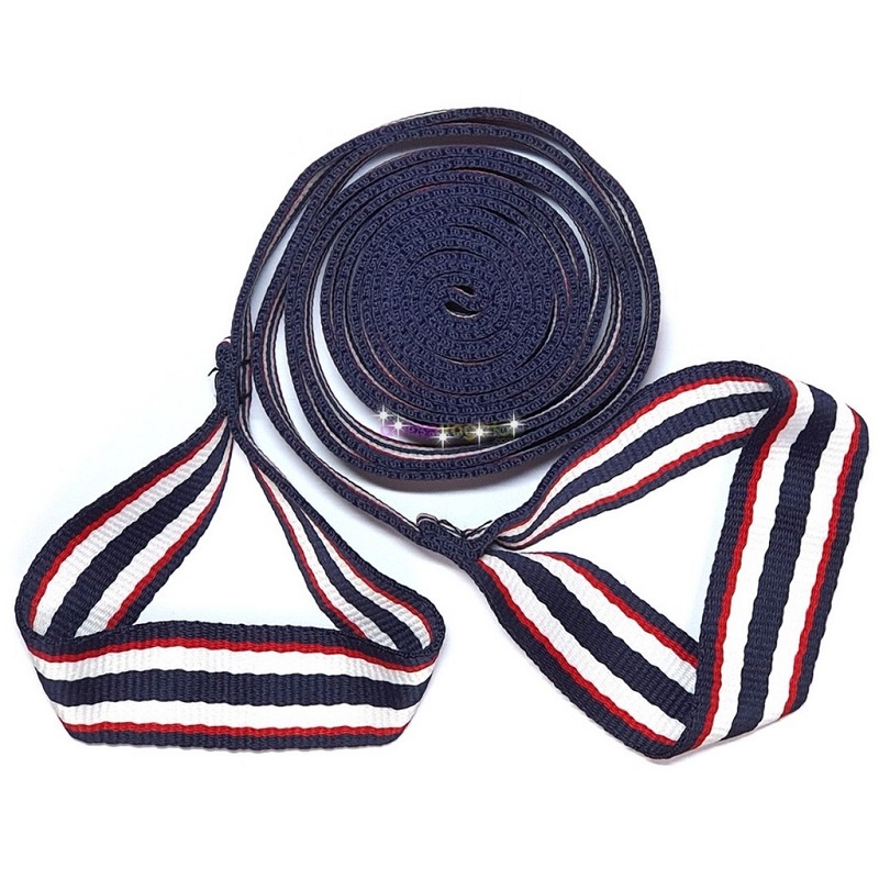 Dây đai cotton sọc tập Yoga 3m , 2 đầu tập đa năng hỗ trợ các động tác Yoga , dây tập yoga bền đẹp nhiều màu sắc