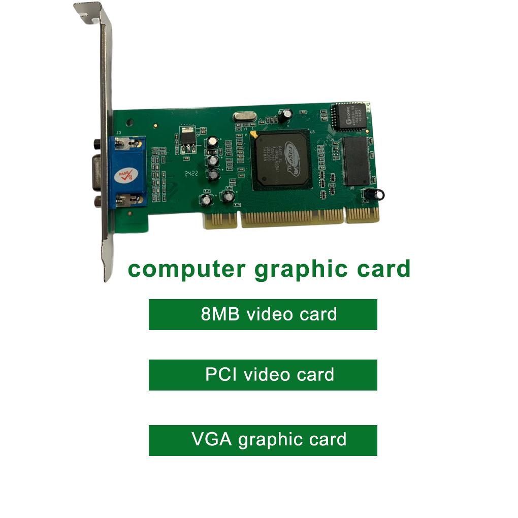 Thẻ Đồ Họa Giao Diện VGA 8MB 32 Bit Cho Máy Tính