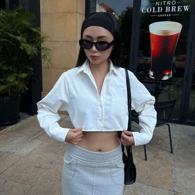 _Áo sơmi croptop