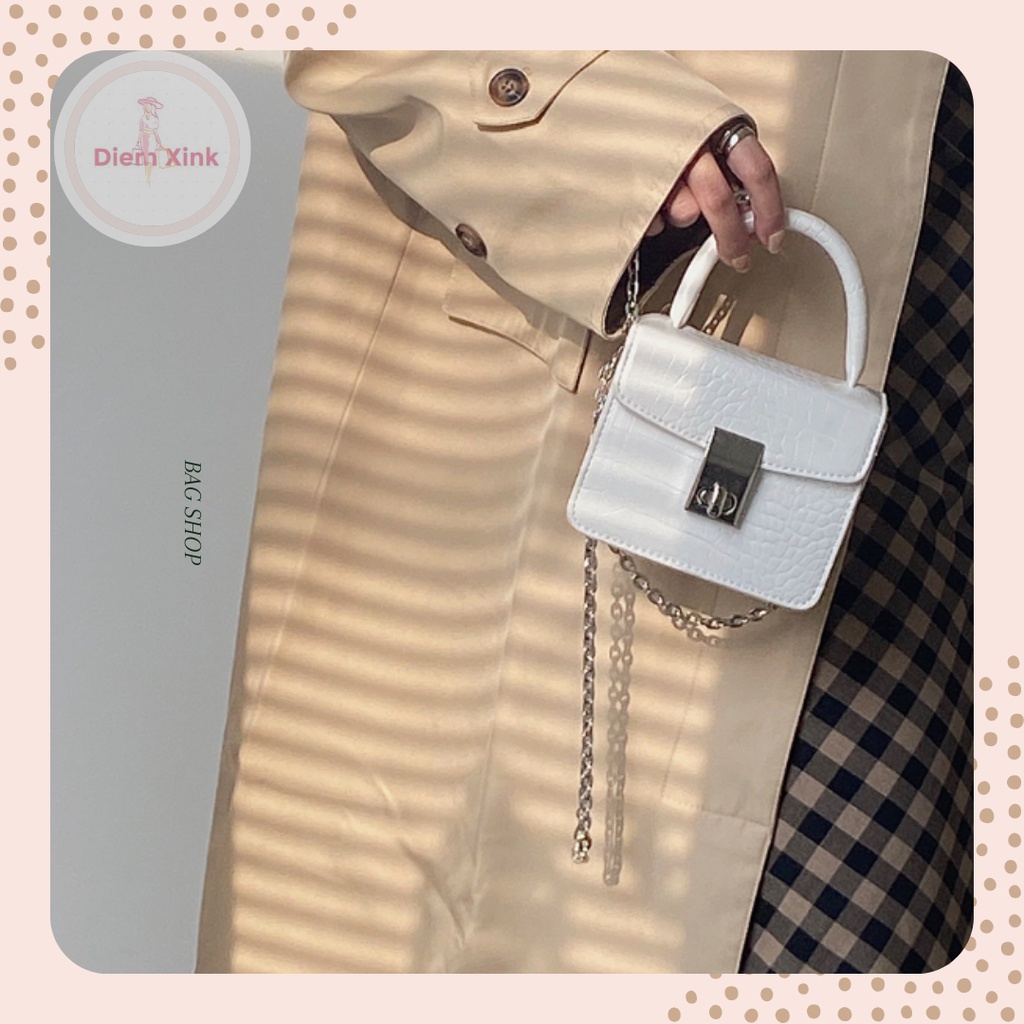 Túi Xách Nữ Đẹp Túi Mini Đeo Chéo Da Pu Bóng Cao Cấp Dáng Cứng Đi Chơi Tết Chụp Hình Phong Cách Thời Trang Hàn Quốc T 13