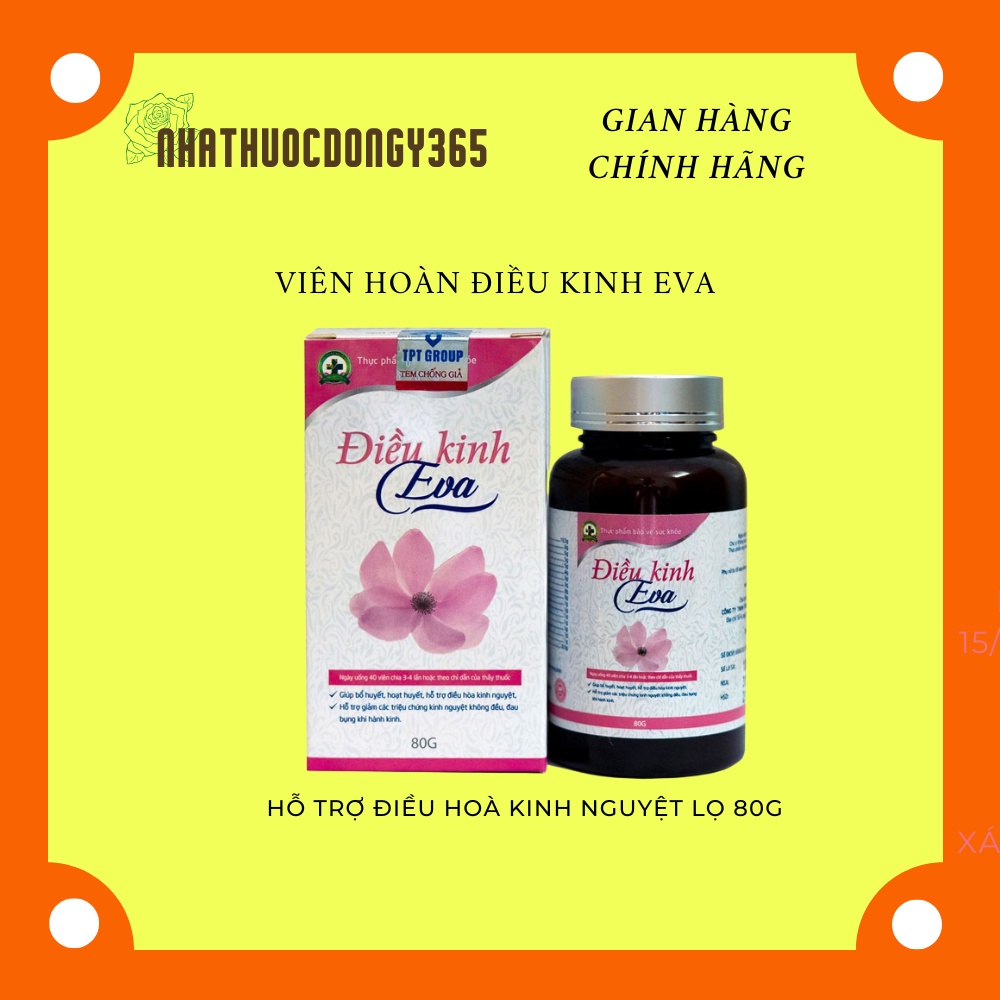 Điều kinh Eva hỗ trợ điều hòa kinh nguyệt lọ 80g