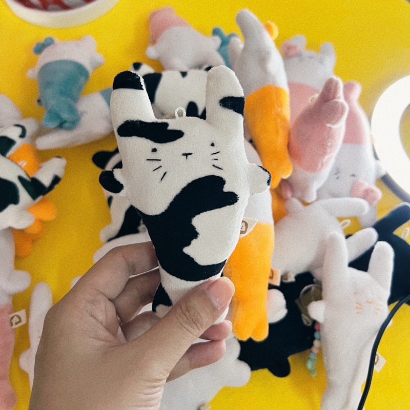 Gấu bông đình may Móc khóa Chí Mén dễ thương 12cm