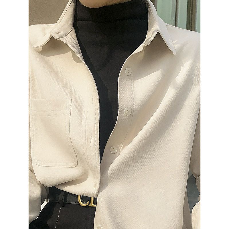 Áo Sơ Mi Nhung Kẻ Thiết Kế Ngọt Ngào Thời Trang Hàn Quốc