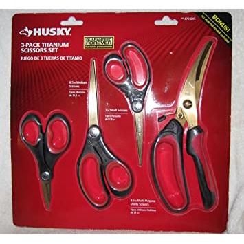 Kéo đa năng 9.5″ Husky Heavy Duty Multi-Purpose Scissors Kitchen Chicken Bones Fish Shearing