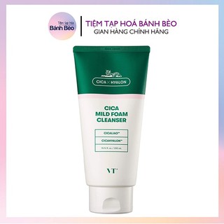 Sữa rửa mặt rau má làm dịu da VT Cosmetics VT Cica Mild Foam Cleanser 300ml