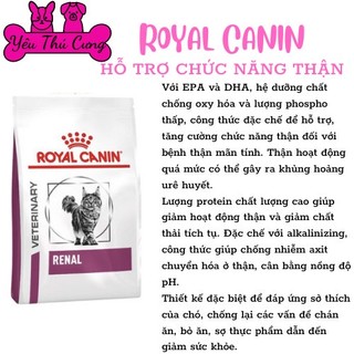Thức ăn hạt royal canin renal feline cho mèo 2kg yêu thú cưng 4688