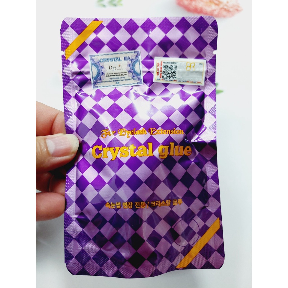 Keo Tím Nối Mi Crystal