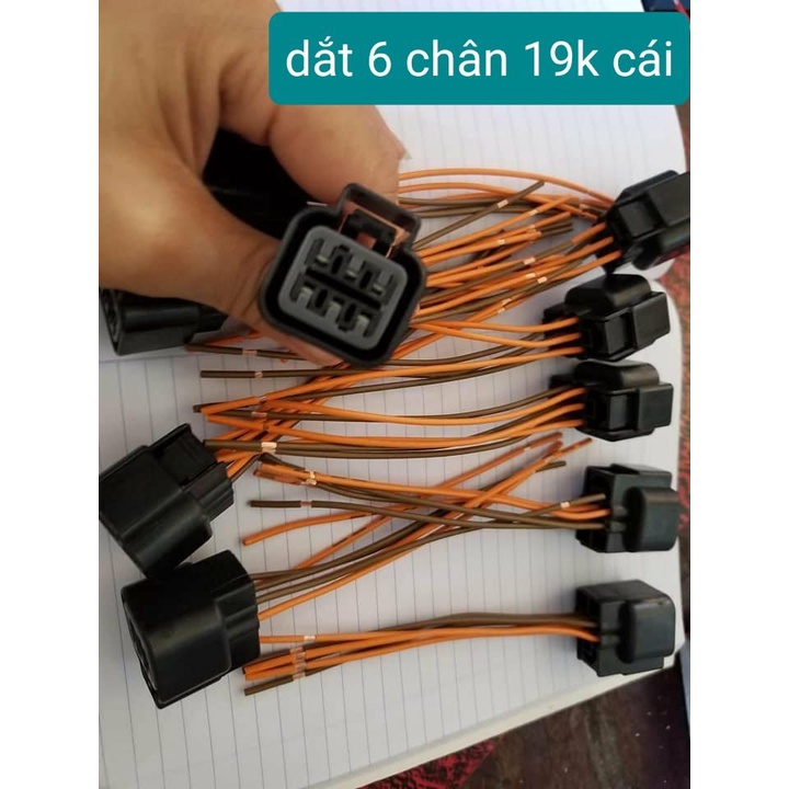 dắt 6 chân hyundai, dắt 5 chân to nhỏ, đui 1,2 tóc, đui T10/H4/H7, dắt cầu chì, dắt role nissan hàng chất lượng
