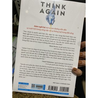 Sách - Think Again : Dám nghĩ lại ( First News )