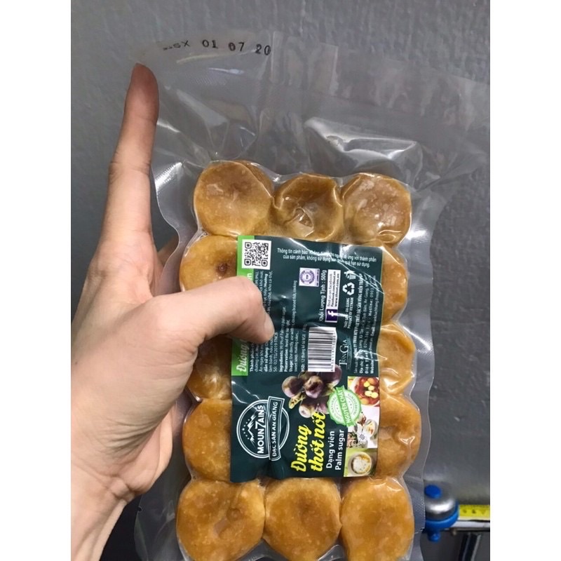 Đường thốt nốt dạng viên gói 500gr