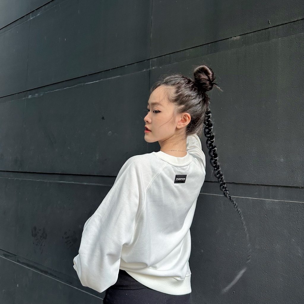 Áo sweater trơn unisex PUMPKIN nỉ chân cua form rộng basic oversize dành cho nam nữ phong cách Local Brand
