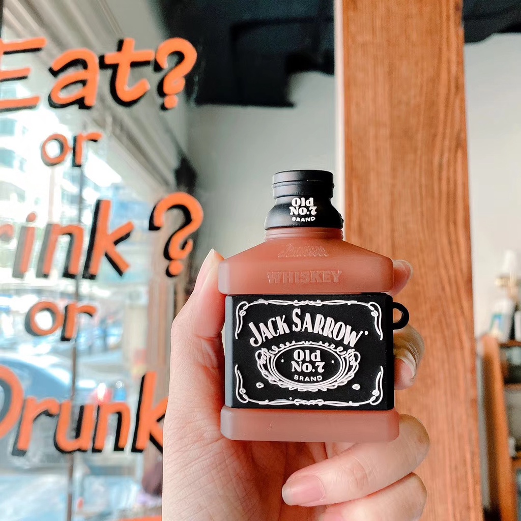 Vỏ Bảo Vệ Hộp Sạc Tai Nghe Bluetooth Airpods 1 2 Inpods 12 I12 Bằng Silicon Hình Bình Nước 3D Dễ Thương