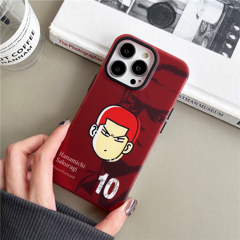 Ốp Điện Thoại Màu Laser In Logo Slam Dunk Sang Trọng Cho iPhone 14 13 11 12 Pro Max 12Pro 13Pro iPhone11