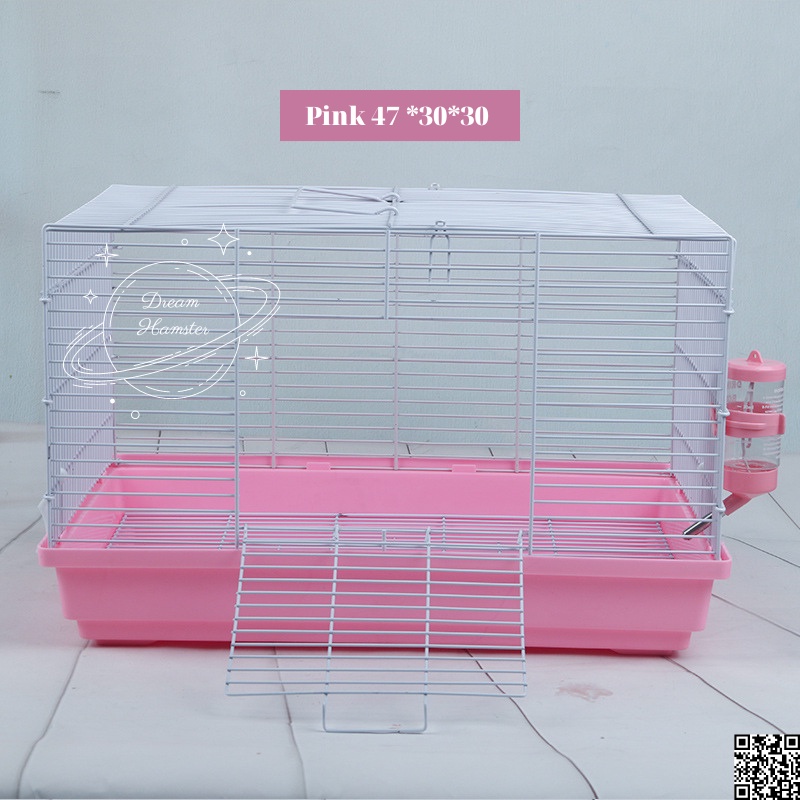 Lồng đại đơn 47*30*30 kèm khung lưới đáy(cao 2cm) cho thỏ con, bọ, sóc (Không kèm bình nước và phụ kiện khác) ...