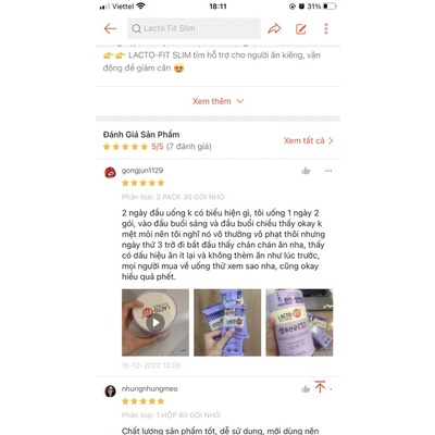 Men tiêu hoá LACTO-FIT SLIM tím  - Nội địa Hàn Quốc