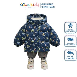 Áo Phao Béo Chần Bông Siêu Nhẹ Cho Bé Trai Bé Gái WOWKIDS In Họa Tiết Cho Bé Từ 9 -22kg