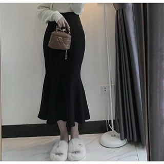 Chân váy đuôi cá len mịn QC
