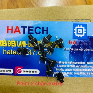 Nút nhấn phím bấm 2 chân 6x6x8 túi 50 chiếc